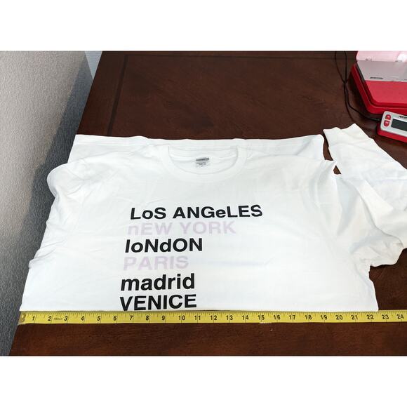 Urban Label Vintage World City Tshirt XL Long Sleeve Seamless Crew Neck‎ Graphic - Picture 7 of 9